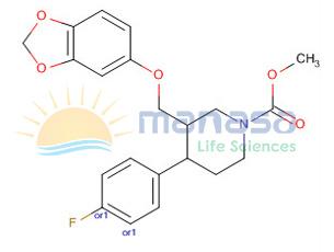 1-Piperidinecarboxylic Acid,3-[(1,3-Benzodioxol-5-Yloxy)Methyl]-4-(4-Fluorophenyl)-, Methyl Ester,(3